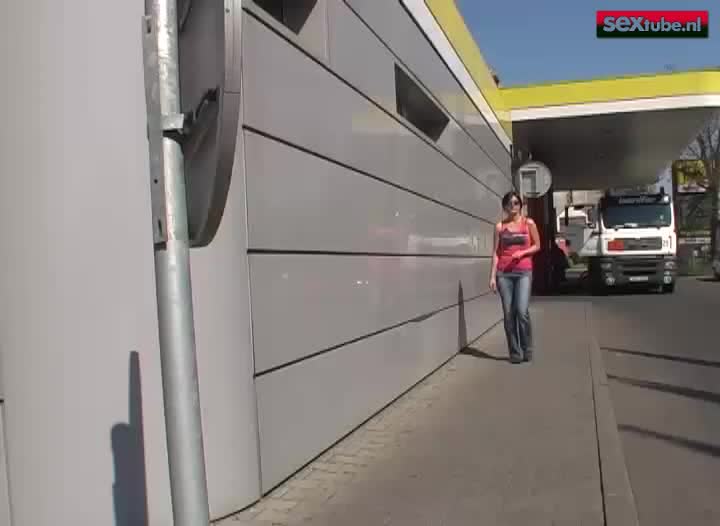 Buis pik door een glory hole